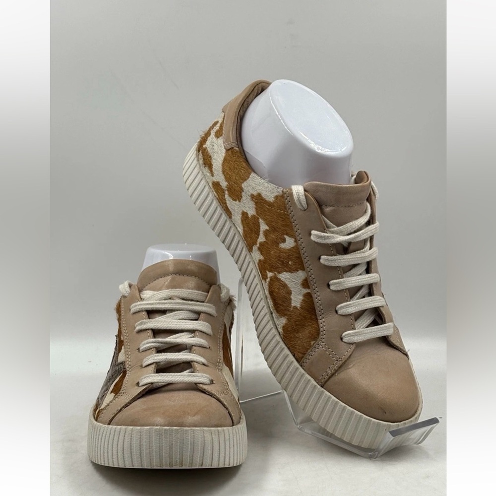 Myra Bag Women's Tan and White Sneakers - Picture 2 of 8